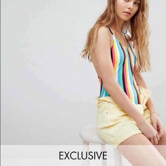 *NEW* ASOS South Beach Striped Swimsuit - Picture 5 of 6